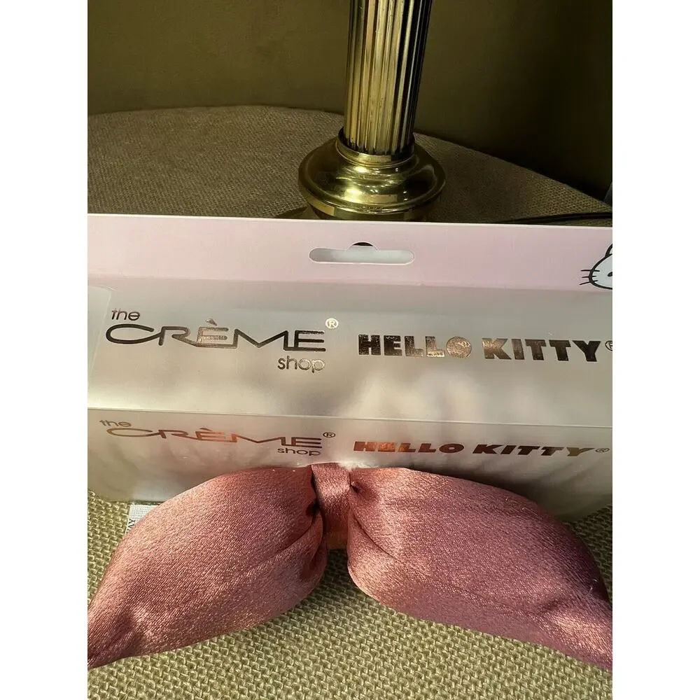 HELLO KITTY Super Soft Headband with ROSE SATIN BOW—NWT